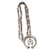 Image 4 : Vintage Navajo Squash Blossom Naja Necklace Sterling Silver Navajo Pearls