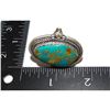 Image 2 : Navajo Royston Turquoise Statement Ring Sz 9 Sterling Silver R Yazzie