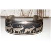 Image 2 : VTG Navajo Tommy Singer Elk Cuff Bracelet Sterling Silver