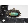 Image 4 : Navajo Royston Turquoise Statement Ring Sz 7.5 Sterling Silver Signed Native