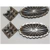 Image 2 : Navajo Statement Concho Earrings Sterling Silver Royston Turquoise 4"L