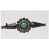 Image 1 : Old Pawn Fred Harvey Turquoise Sterling Silver Brooch. Native American