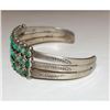 Image 5 : Old Pawn Zuni Snake Eye Turquoise Cuff Bracelet Sterling Silver