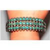 Image 8 : Old Pawn Zuni Snake Eye Turquoise Cuff Bracelet Sterling Silver