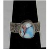Image 1 : Navajo Golden Hills Turquoise Ring Sz 6 Sterling Silver Eli Skeets