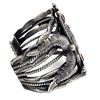 Image 3 : Vintage Navajo Sterling Silver Coral Cuff Bracelet Herbert Tsosie
