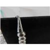 Image 3 : Navajo Pearls Hand Stamped Necklace & Earrings Set Sterling Silver Saucer Beads