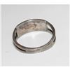 Image 2 : Vintage Zuni Coral Turquoise Inlay Band Ring Size 8 Sterling Silver