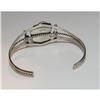 Image 2 : Navajo Turquoise Cuff Bracelet Sterling Silver Native American