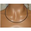Image 3 : Navajo Pearls Necklace Sterling Silver Choker Necklace 20"L