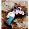 Image 2 : Zuni Goofy Pin Pendant Paula Leekity Sterling Silver Disney Character