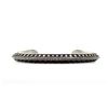 Image 4 : Navajo Sterling Carinated Ingot Double Sided Cuff Bracelet R Secatero