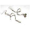 Image 5 : Zuni Snake Dangle Earrings Effie Calavaza Sleeping Beauty Turquoise Sterling