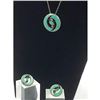 Image 4 : Old Pawn Zuni Turquoise Inlay Pin Brooch & Earrings Set V, Vacit