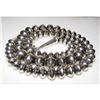 Image 1 : Navajo Pearls Necklace Sterling Silver Beads Necklace 24" Gilbert Nelson