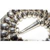 Image 3 : Navajo Pearls Necklace Sterling Silver Beads Necklace 24" Gilbert Nelson