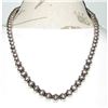 Image 7 : Navajo Pearls Necklace Sterling Silver Beads Necklace 24" Gilbert Nelson