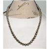 Image 8 : Navajo Pearls Necklace Sterling Silver Beads Necklace 24" Gilbert Nelson