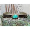 Image 1 : Navajo Royston Turquoise Sterling Silver Stacker Bracelet D. Yazzie