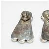 Image 2 : Zuni Inlay Sunface Post Earrings Turquoise Jet Sterling Silver