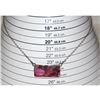Image 3 : Navajo Purple Oyster Bar Necklace Sterling Silver Native American