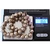 Image 2 : Navajo 12mm Pearls Necklace Sterling Silver Saucer Beads 86G F. Miller