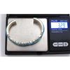 Image 8 : Navajo Turquoise Inlay Cuff Bracelet Sterling Steve Francisco Native American