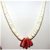 Image 2 : Santo Domingo Lupe Lovato Heishi Necklace White Shell Spiny Oyster Jaclas