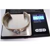 Image 7 : Navajo Kingman Turquoise Tufa Cast Sterling Stars Bracelet 7" Kevin Yazzie