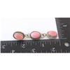 Image 3 : Navajo Sterling Silver Pink Conch Shell Dangle Earrings Sterling Silver T Long