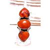 Image 1 : Navajo Spiny Oyster Heart Statement Ring Sz 7 Sterling Silver Marcella James
