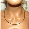 Image 1 : Navajo Pearls Necklace Sterling Silver Choker Necklace 20"L