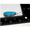 Image 3 : Navajo Kingman Turquoise Dangle Earrings Sterling Silver L Hurley