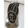 Image 4 : Old Pawn Hopi Bear Paw Ring Sz. 5.5 Sterling Silver Native American Pinky Ring