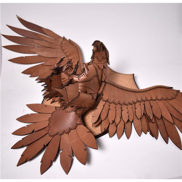 Mounted Leather Eagle