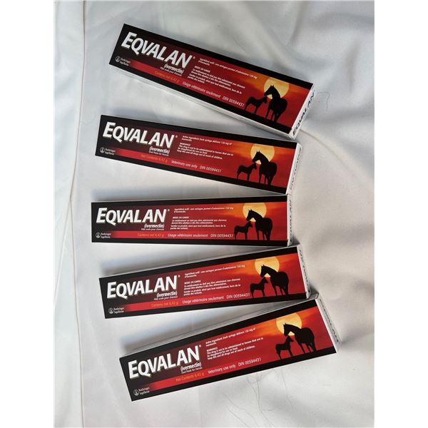 Five (5) Eqvalan Horse Dewormer Tubes
