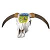 Image 1 : Painted Horned Hereford Bull Skull