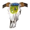 Image 2 : Painted Horned Hereford Bull Skull