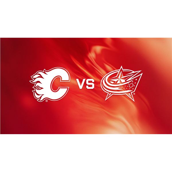 LIVE AUCTION ITEM - Calgary Flames vs Columbus Blue Jackets – 2 tickets