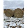 Image 1 : LIVE AUCTION ITEM – Two (2) Round Bales of Hay