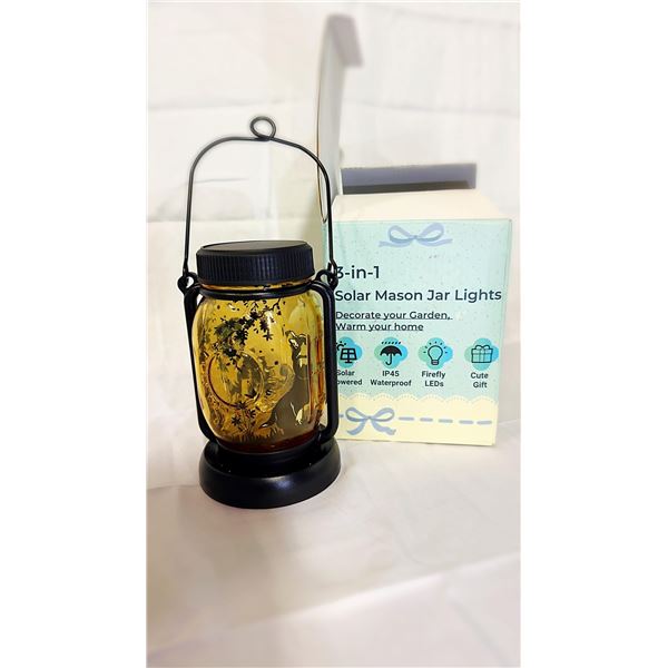 Dog fairy Theme Solar Mason Jar