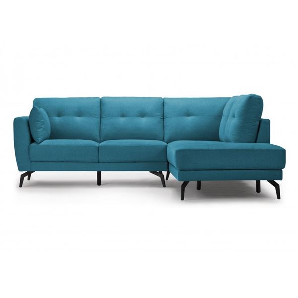 Brand New Ricki Sectional Sofa - Aqua Blue - Right Side