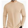 Image 1 : Coofandy Men’s Mock Turtle Neck Shirt Long Sleeve Size XXXL