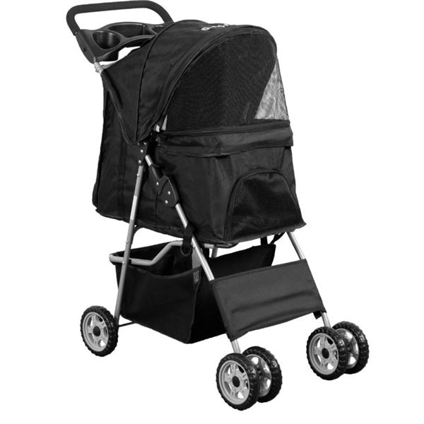 VIVO Black 4 Wheel Pet Stroller ($199 Retail)
