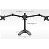 Image 1 : Triple 23" to 32" Monitor Desk Stand
