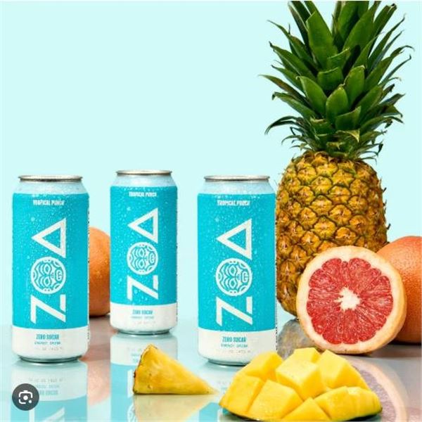 Zoa Energy Tropical Punch Zero Sugar 12-Pack 355 mL Cans