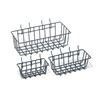Image 1 : Pegboard Basket Set – Pack of 3 – Steel and Plastic