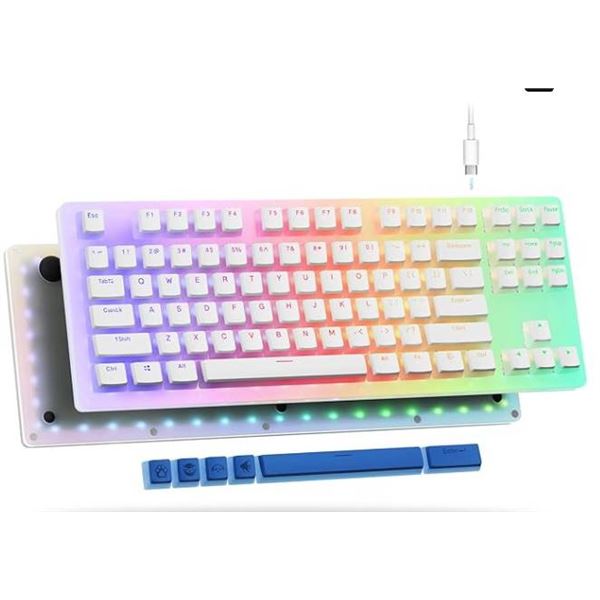 Womier K87 Pro TKL Mechanical Keyboard with Pudding Keycaps