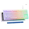 Image 1 : Womier K87 Pro TKL Mechanical Keyboard with Pudding Keycaps