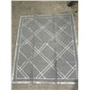 Image 1 : 42 in x 36 in Rectangular Gray Floor Mat with Textured Surface